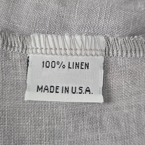 bryn Walker Linen short sleeve lagenlook blouse light lavender color size XL - Picture 8 of 11